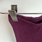 Maroon Ribbed Leggings / 24m