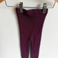 Maroon Ribbed Leggings / 24m