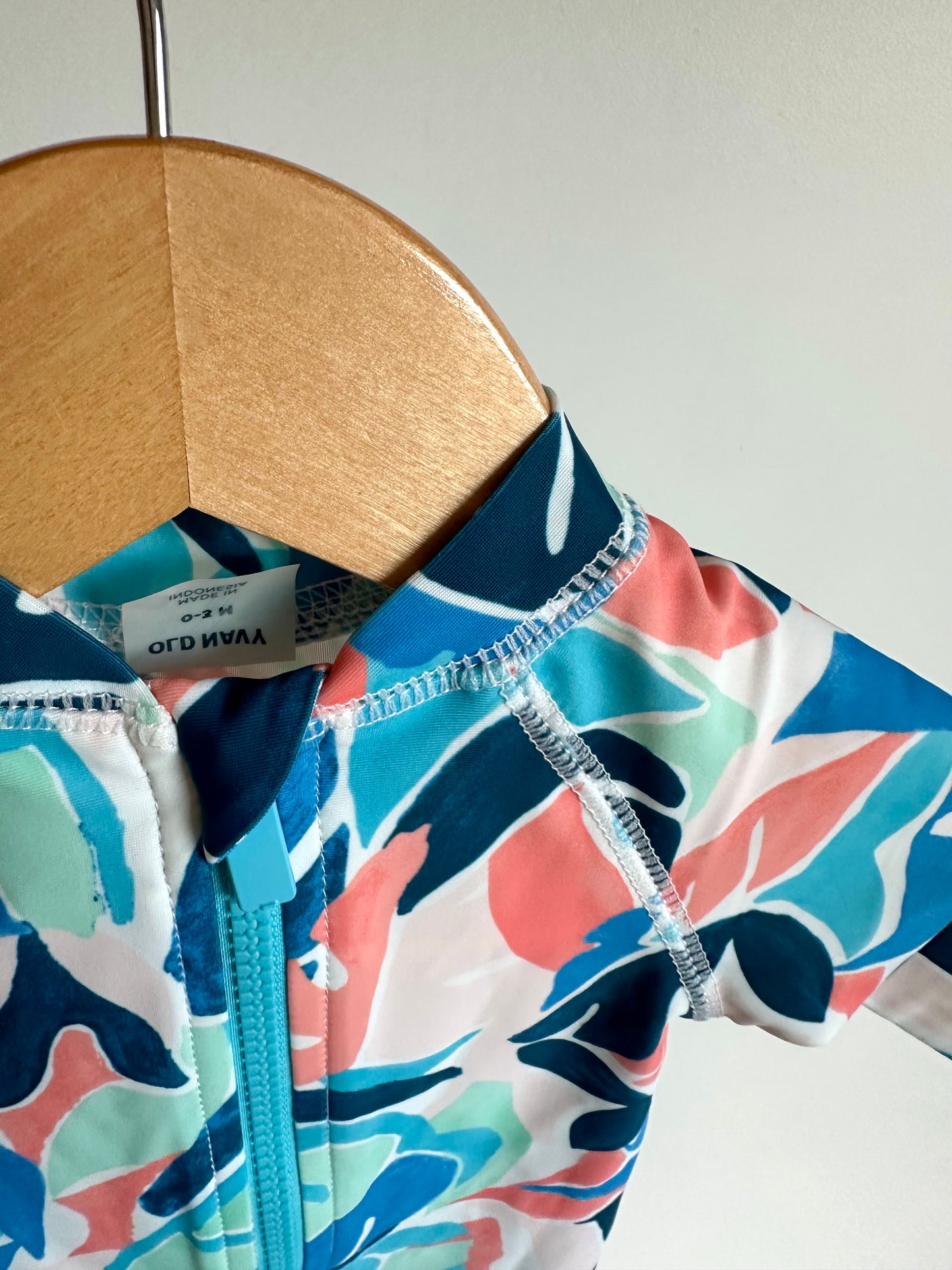 Palm Leaves Short Swim Suit / 0-3m