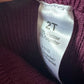 Maroon Ribbed Leggings / 24m