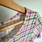 Colored Checked Dress / 7-8 years (m)