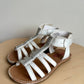 White Rhinestone Sandals / Size 10 Toddler