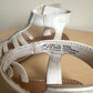 White Rhinestone Sandals / Size 10 Toddler