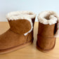 Tan Velcro Boots / Size 7 toddler