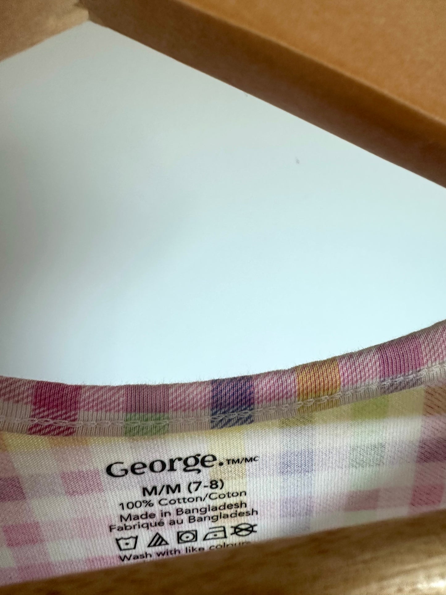 Colored Checked Dress / 7-8 years (m)