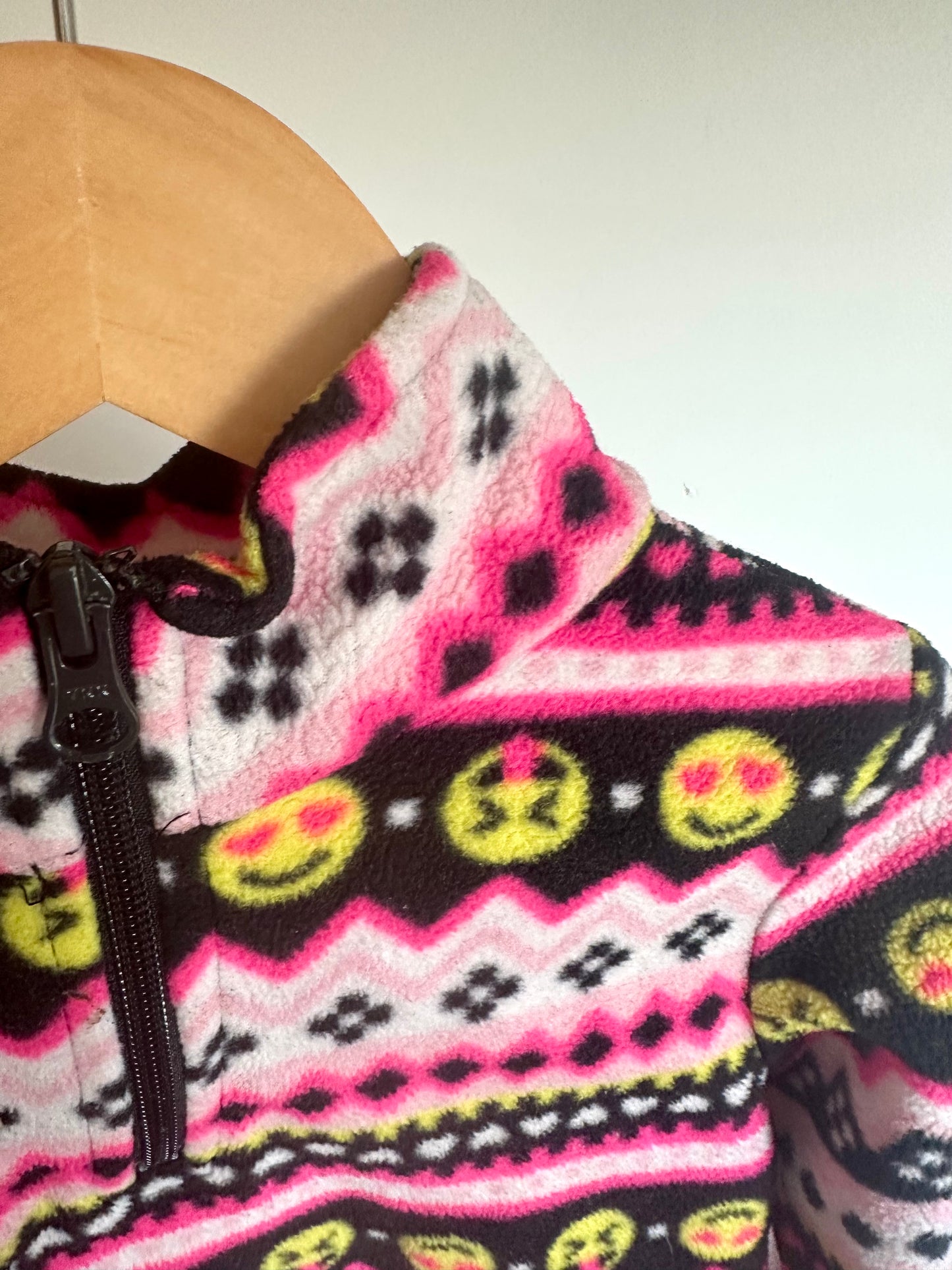 Face Emoji Half Zip Sweater / 5-6 years (sm)