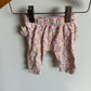 Floral Ruffle Bottom Pants / 0-3m