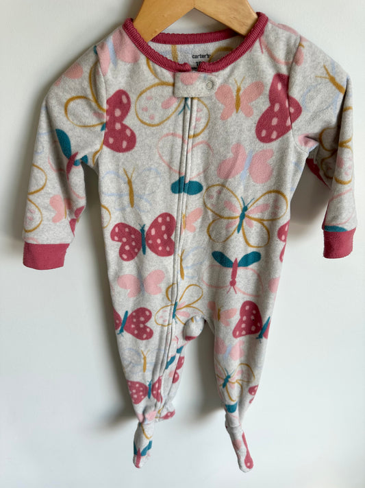 Butterfly Fleece Sleeper / 18m