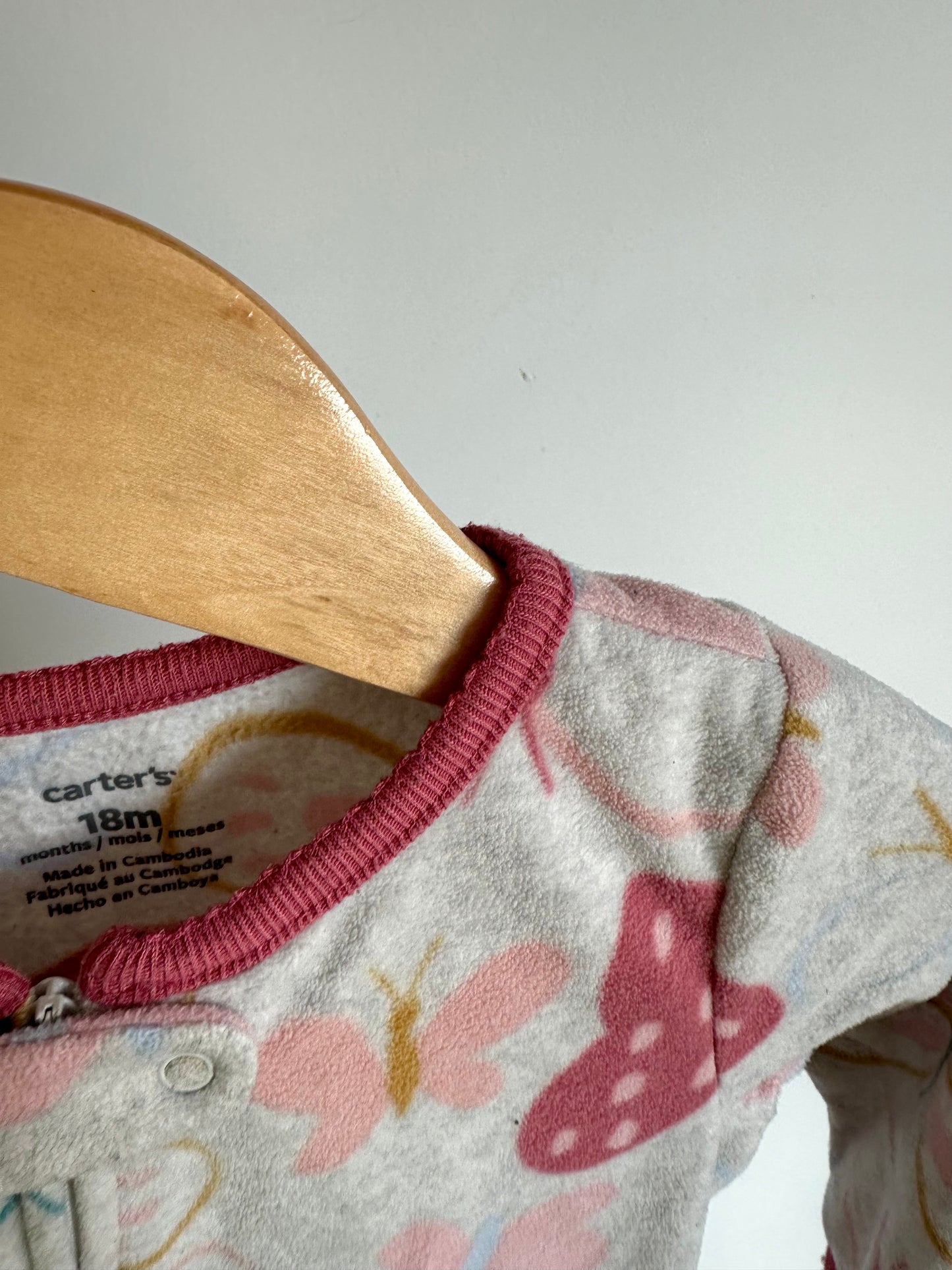 Butterfly Fleece Sleeper / 18m