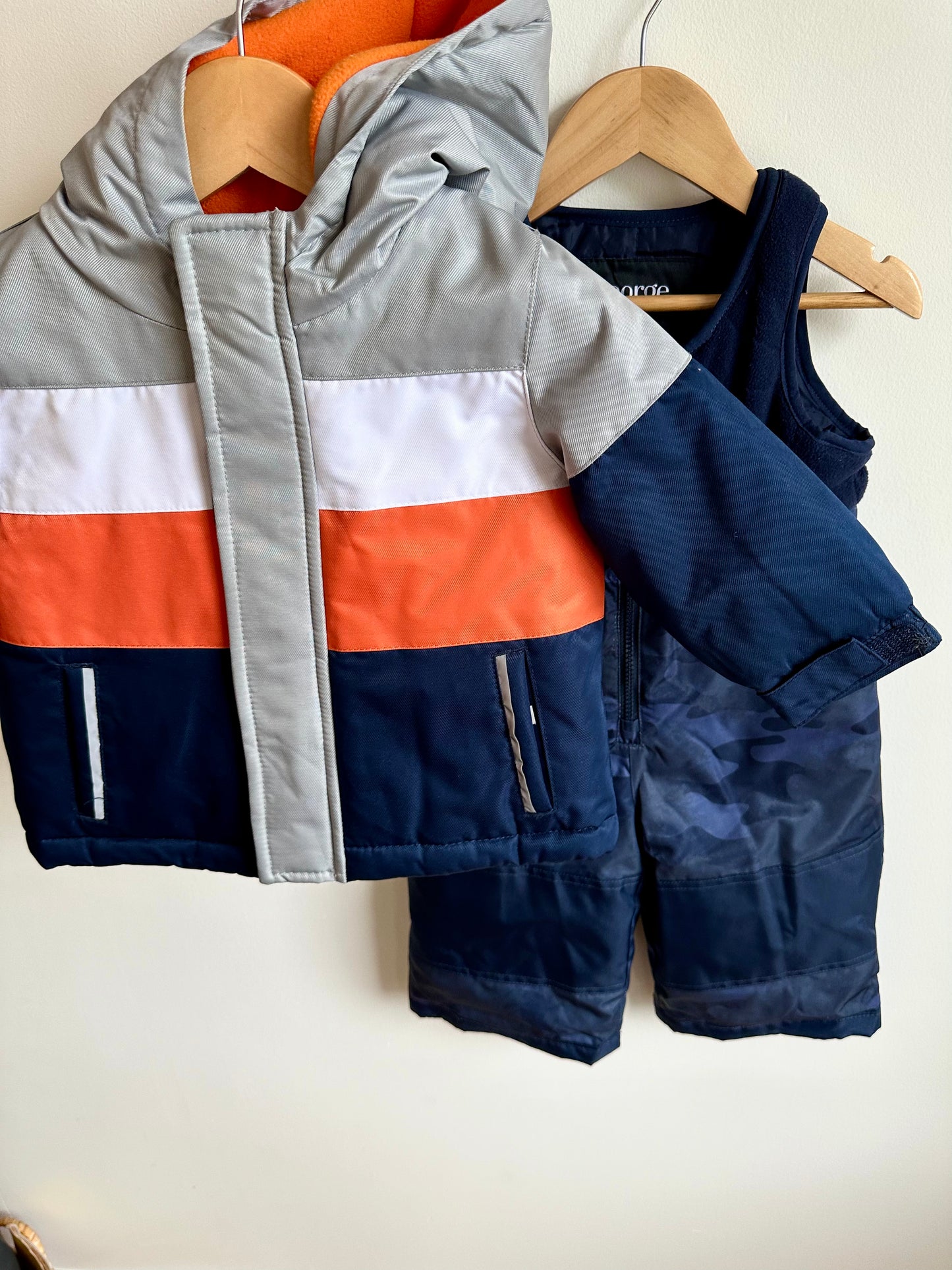 Navy Winter Jacket & Snow Pants / 12-18m