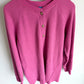 Pink 3 Button Long Sleeve Maternity Top / Large