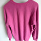 Pink 3 Button Long Sleeve Maternity Top / Large