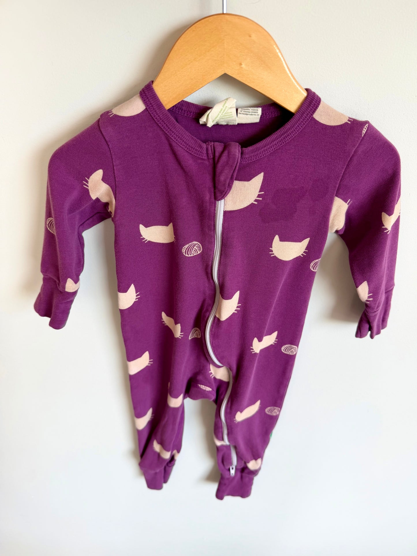 Parade Organic Purple Cat Sleeper (PLAY) / 6-12m