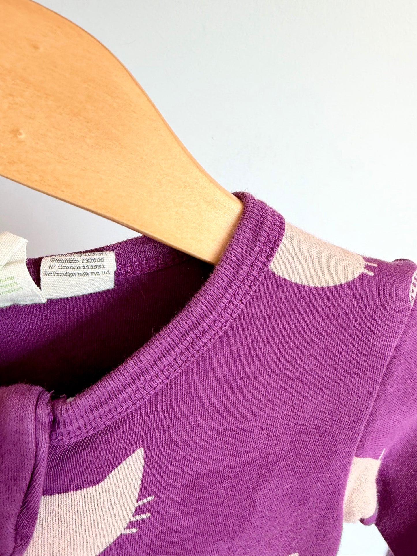 Parade Organic Purple Cat Sleeper (PLAY) / 6-12m