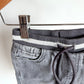 Tapered Grey Drawstring Pants / 3-6m?
