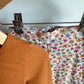 Orange Top + Floral Pants Set / 4T