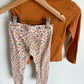 Orange Top + Floral Pants Set / 4T