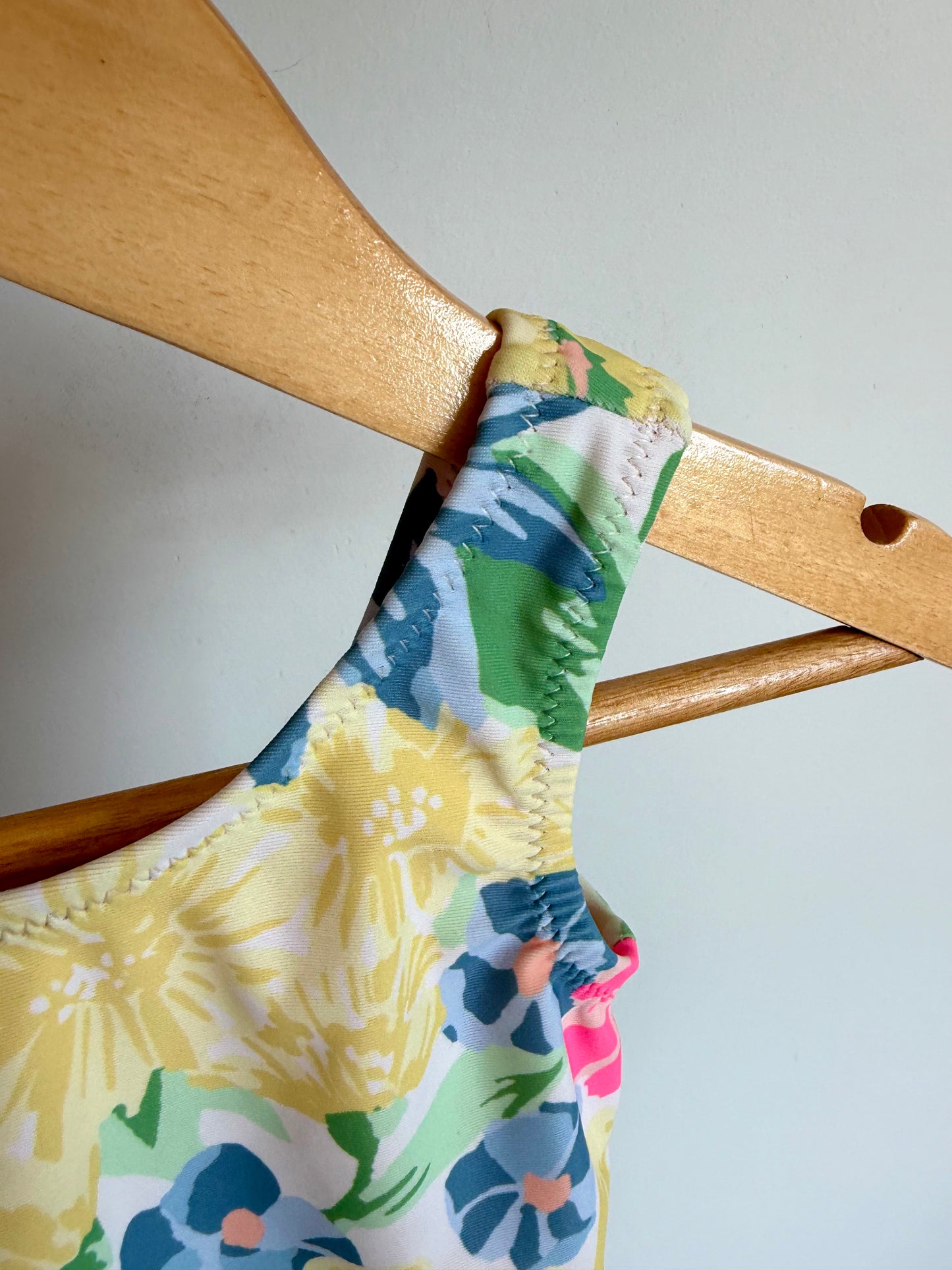 Bright Floral Swimsuit / 6-12m