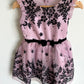 Formal Blush Dress with Black Details / 4T