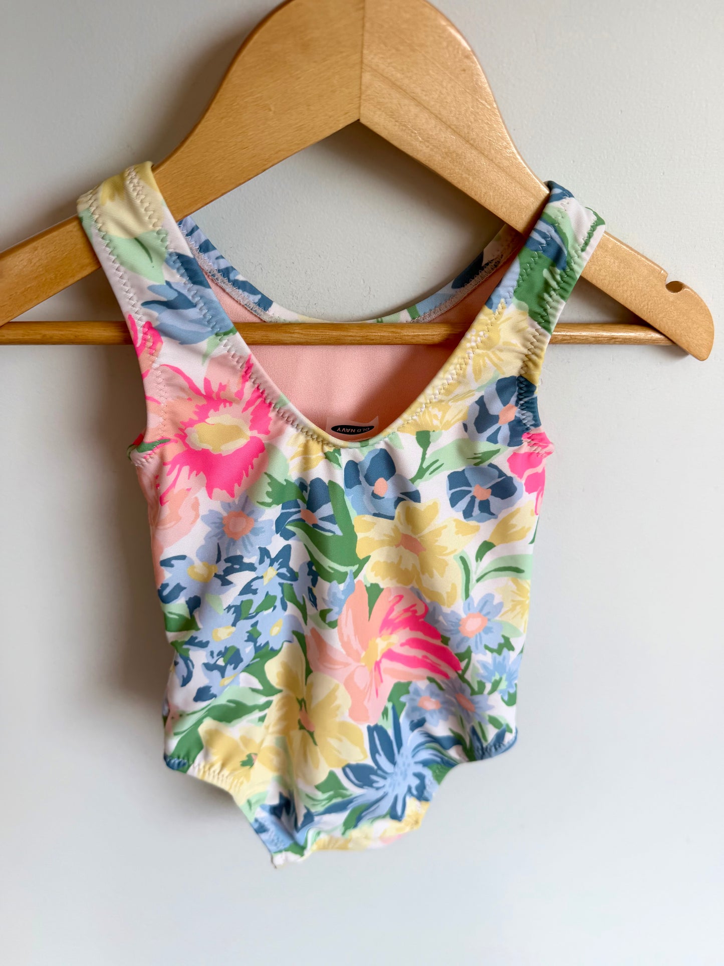 Bright Floral Swimsuit / 6-12m