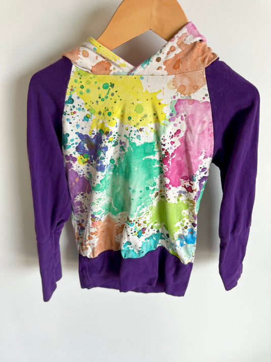 Watercolor Splash Hoodie / 3-5T
