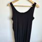 Black Ribbed Dress / Large