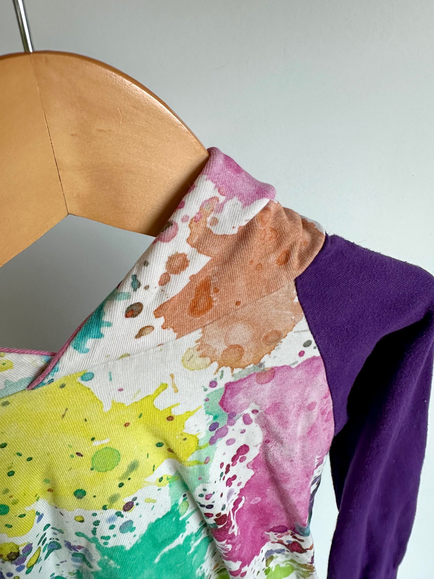 Watercolor Splash Hoodie / 3-5T