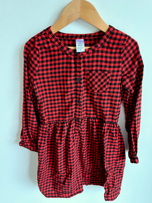 Red Checkered Dress / 6 years