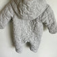 Grey Hood Bunting Suit / 3-6m