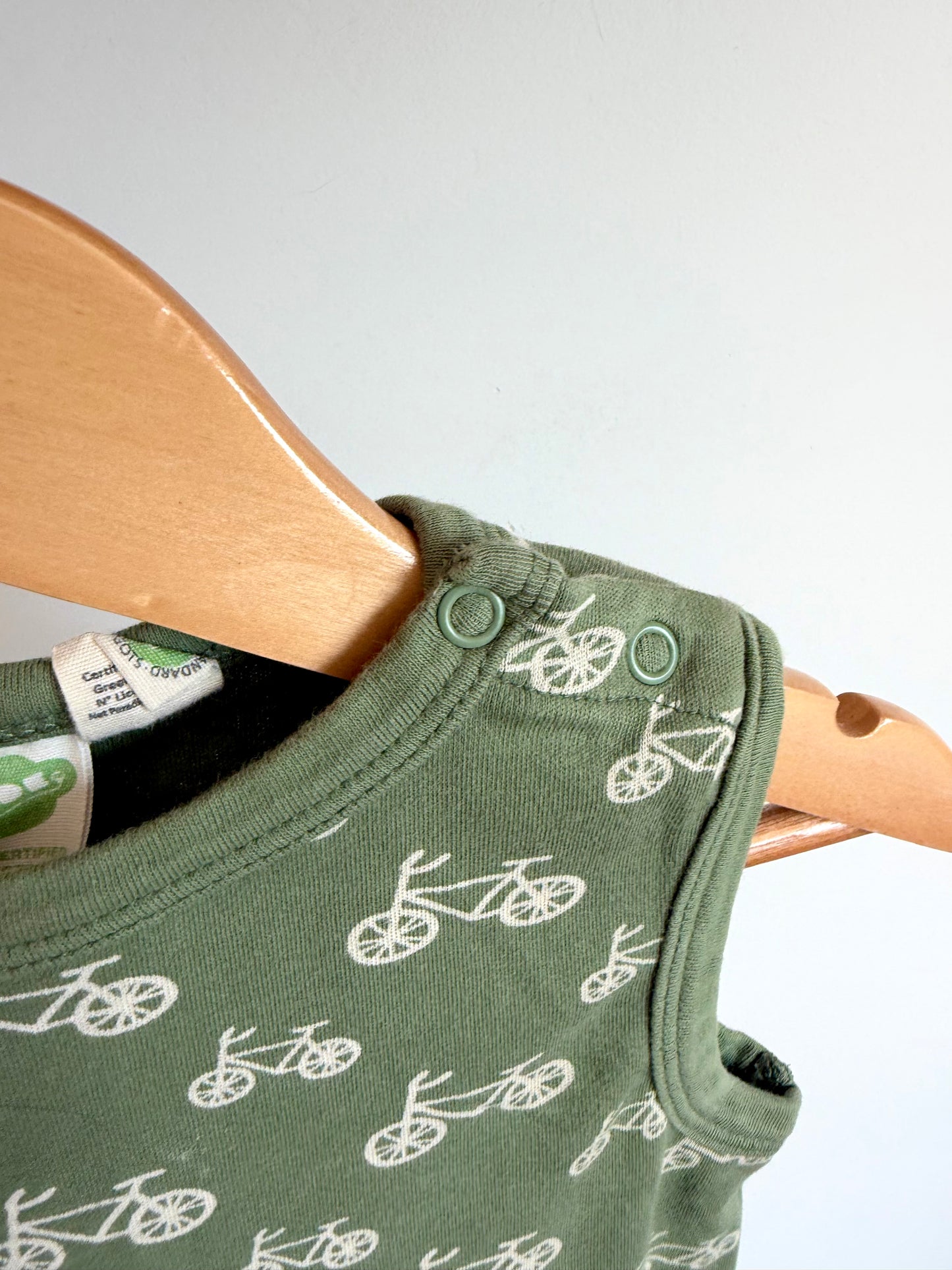 Parade Organic Sage Bicycle Romper / 12-18m