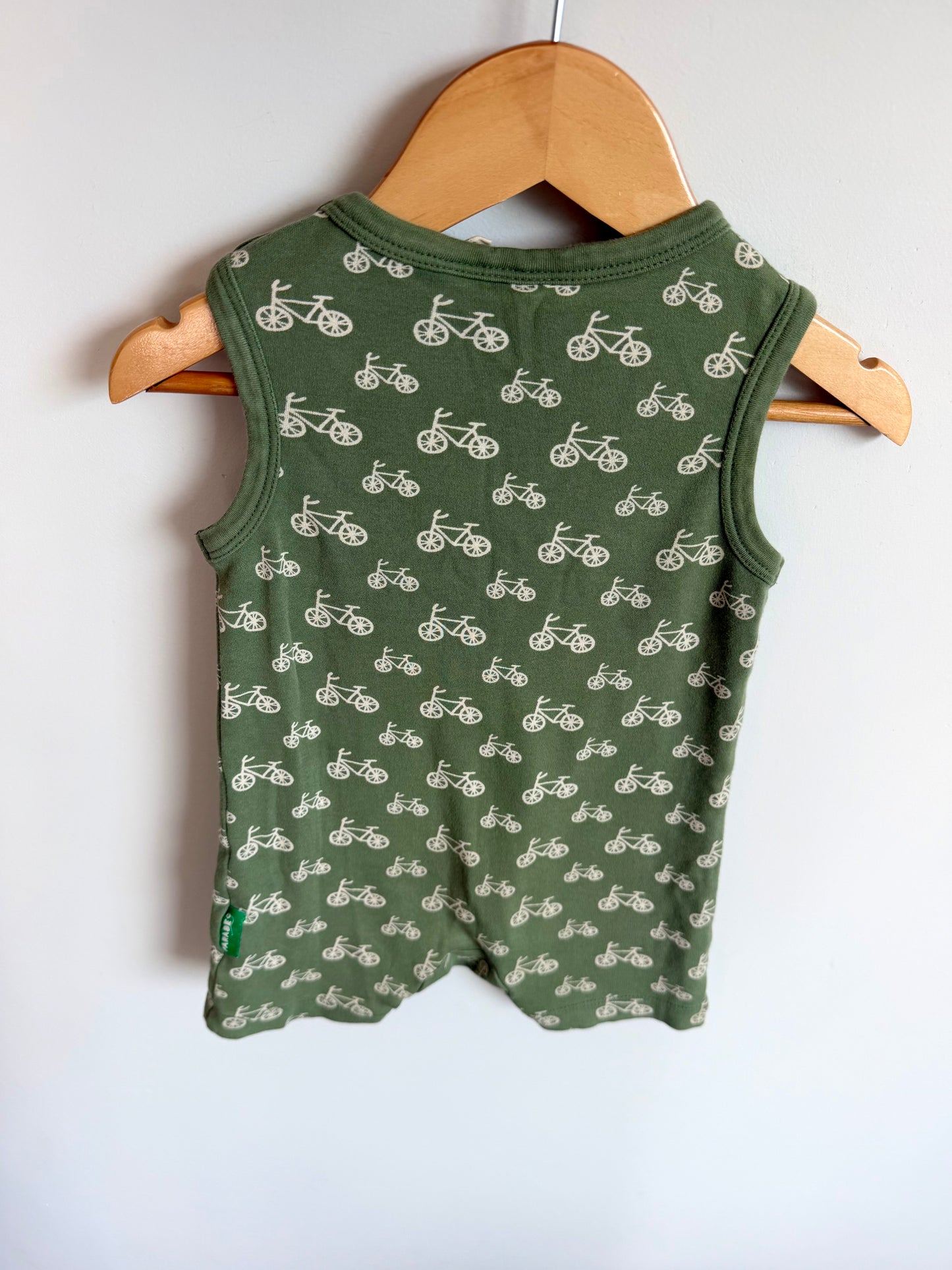 Parade Organic Sage Bicycle Romper / 12-18m