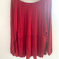 Red Flowy Maternity Top / XL