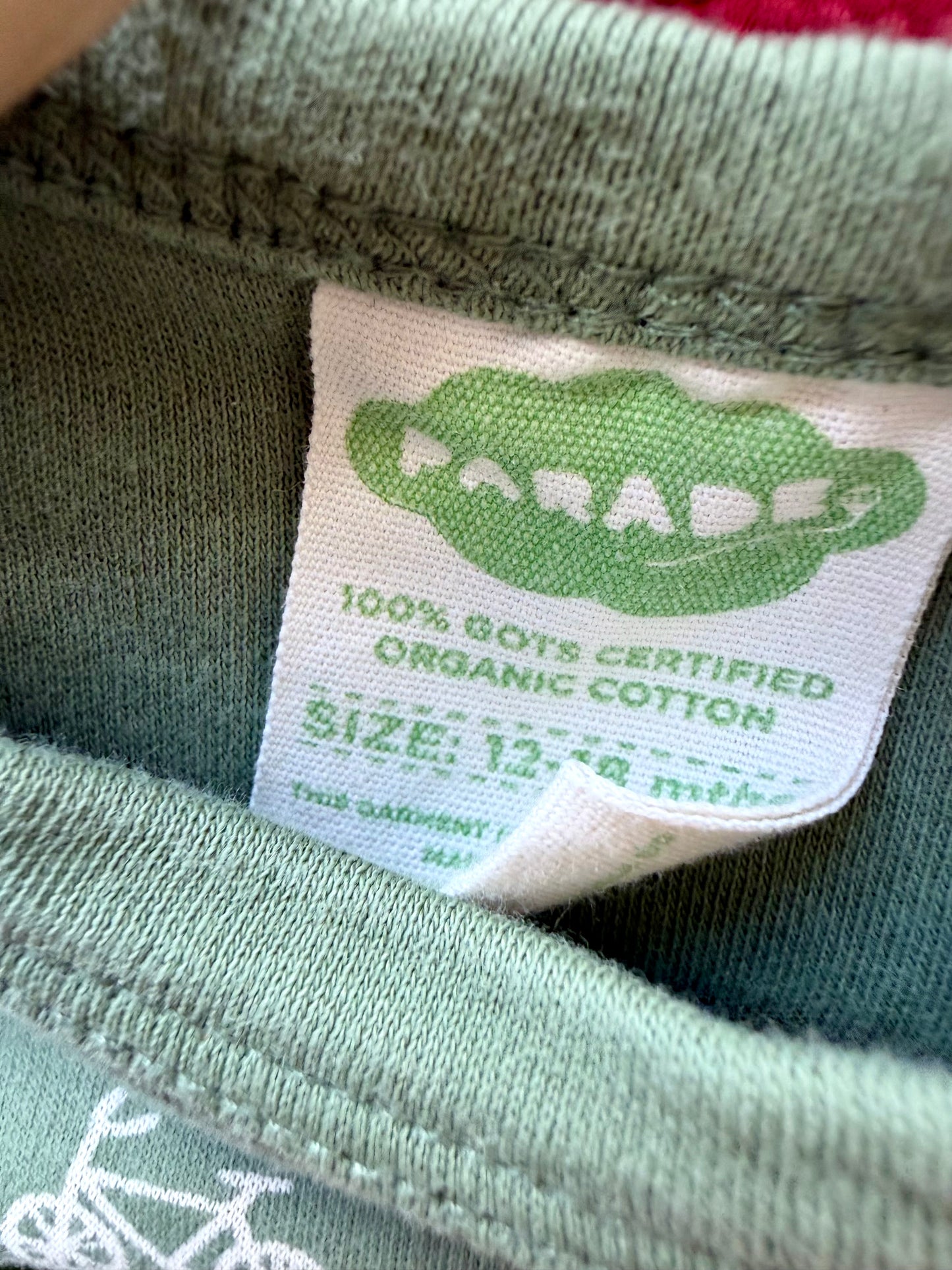 Parade Organic Sage Bicycle Romper / 12-18m