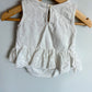 Gap White Lace Peplum Bodysuit / 6-12m
