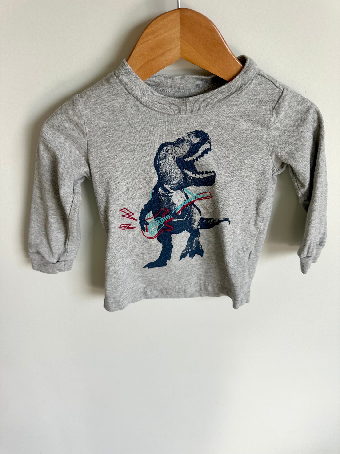 T-Rex Grey Top / 18m
