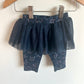 Star Black Leggings with Tutu / 3m