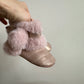 Shiny Pink Pom Pom Shoes / Size 3 Infant