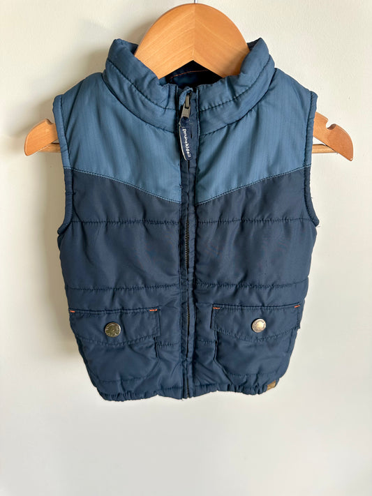 Blue Tones Puffer Vest / 24m