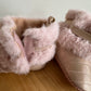 Shiny Pink Pom Pom Shoes / Size 3 Infant