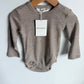 Merino Wool Taupe Bodysuit (With tags) / 12-18m