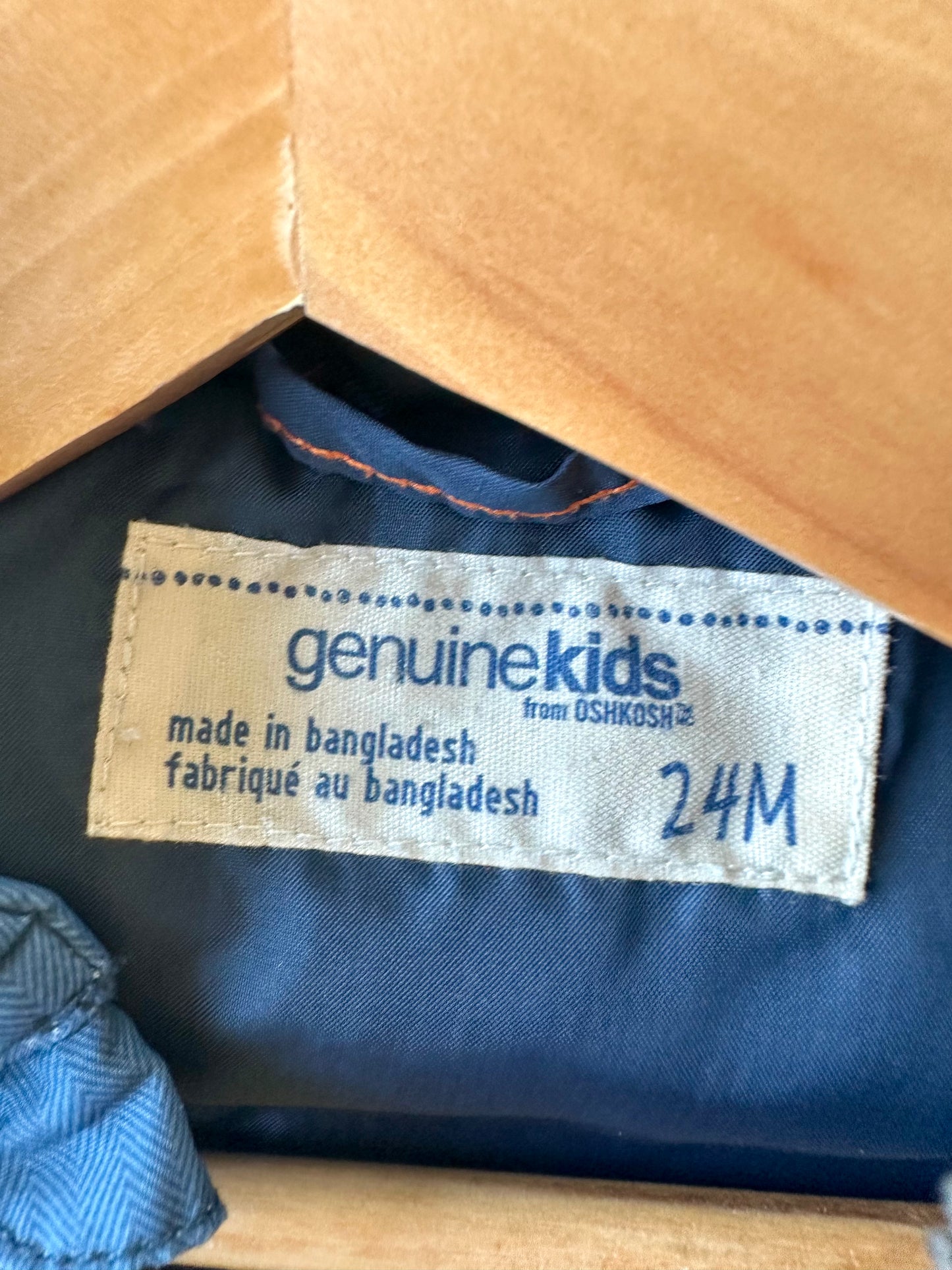 Blue Tones Puffer Vest / 24m