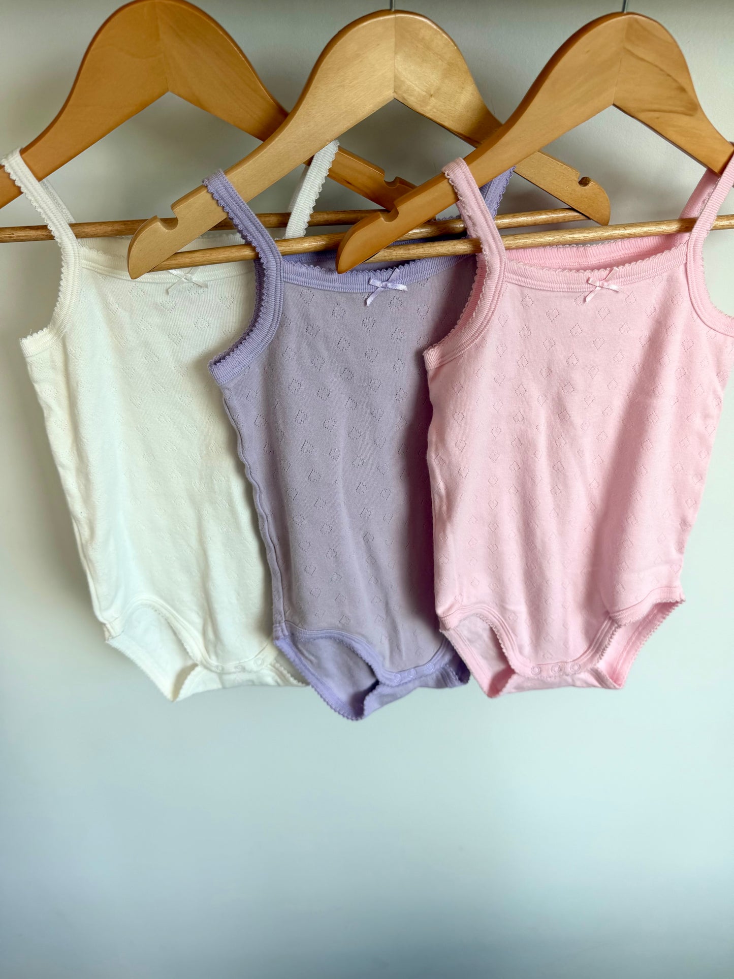Heart Tank Bodysuits (3)/ 24-36m