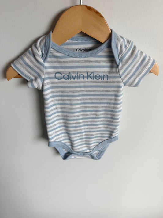 Calvin Klein Striped Bodysuit / 0-3m