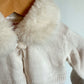 Fuzzy Neck Collar Sweater / 6-12m