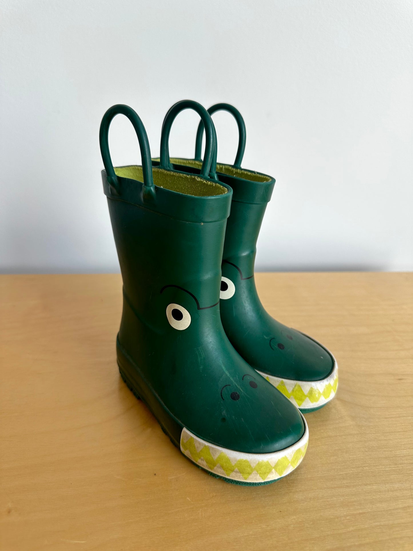 Green Alligator Boots / Size 5 Toddler