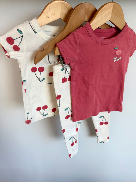 Cherry 3 Piece PJ Set / 18m
