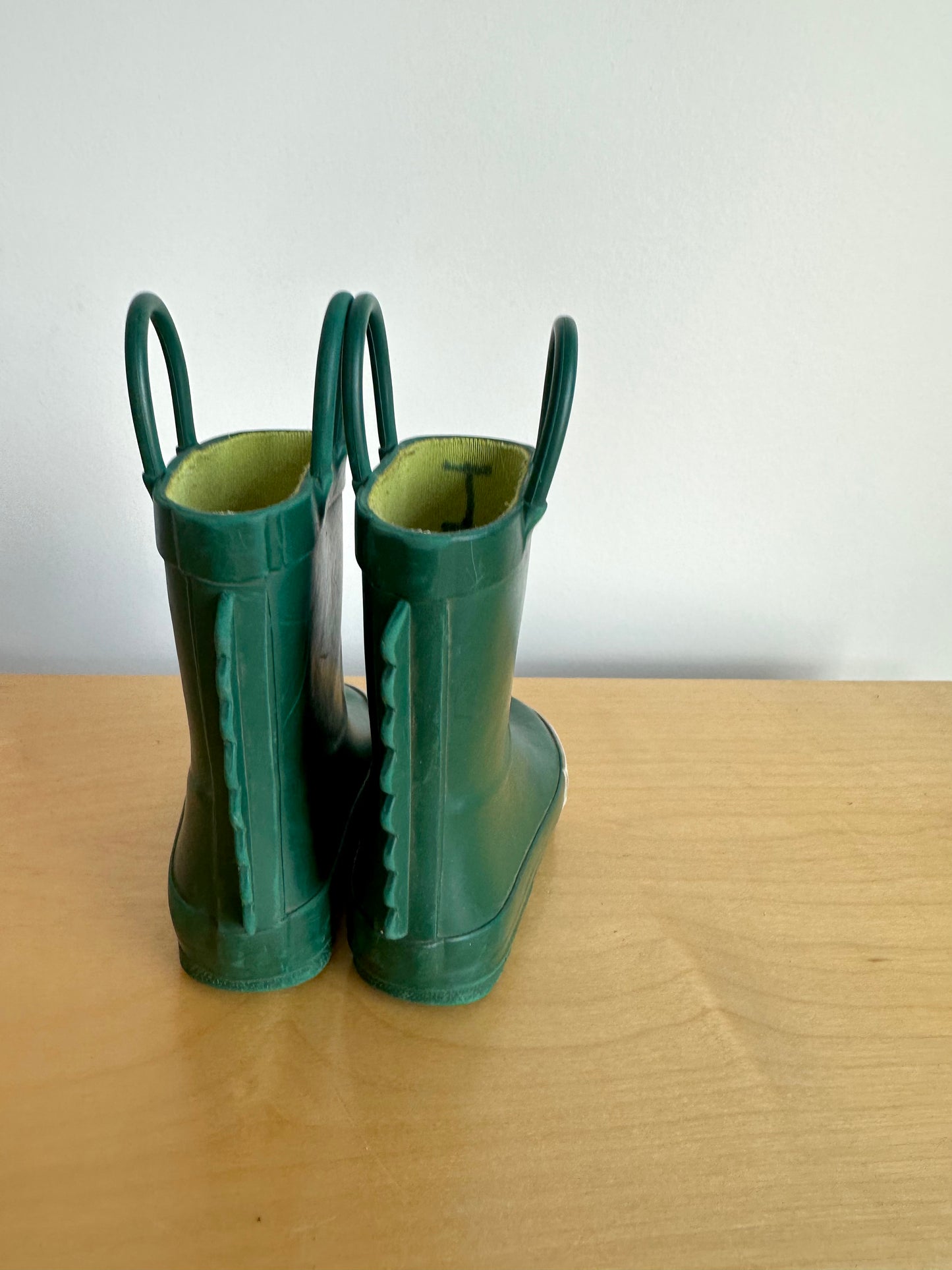 Green Alligator Boots / Size 5 Toddler