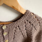 Brown Handmade Knit Cardigan / 9-12m?