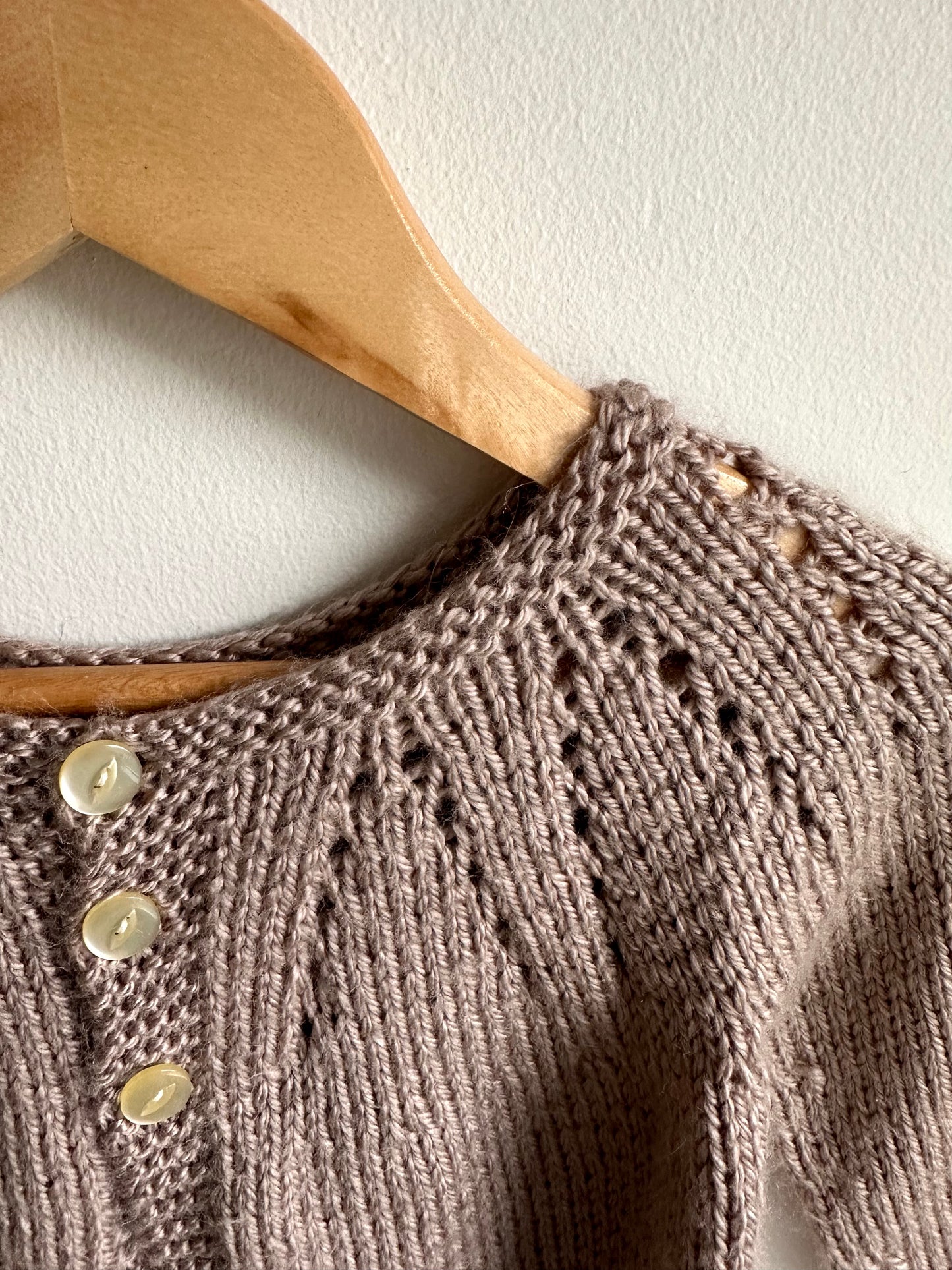 Brown Handmade Knit Cardigan / 9-12m?