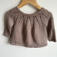 Brown Handmade Knit Cardigan / 9-12m?